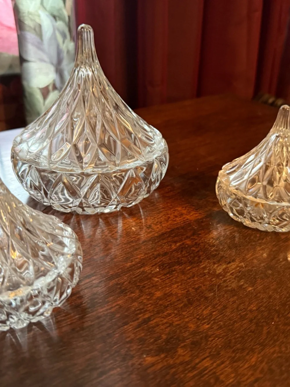 Clear Cut Glass Covered Dishes - Elegant Home Accent